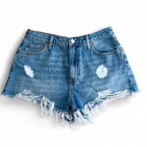 2/$10 Forever 21 Denim Blue Cut Off Shorts - 29